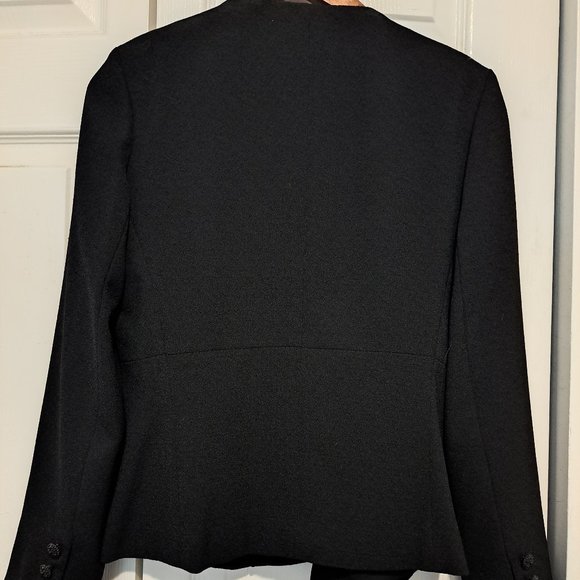 Vintage Black Jacket with Embellised Pockets - Picture 4 of 5